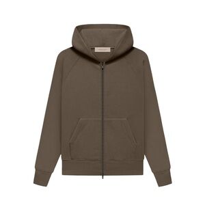 NWT Fear of God Essentials Kid’s Fullzip Hoodie (Wood)